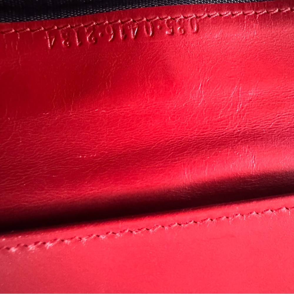 Canvas Gucci wallet blue red leather gold hardware - Picture 14 of 14